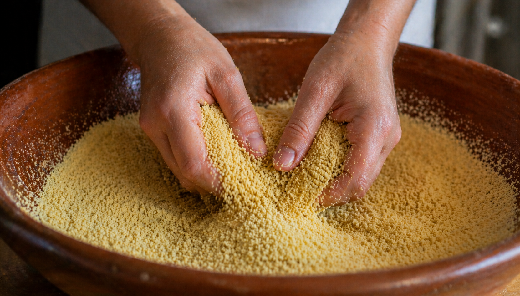 L'arte della semola nel cous cous alla trapanese